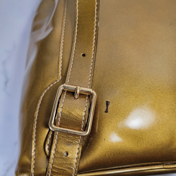 Vintage Gucci Backpack Bamboo Gold - Picture 12 of 13